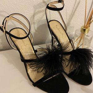 Jessica Simpson Feather Heels